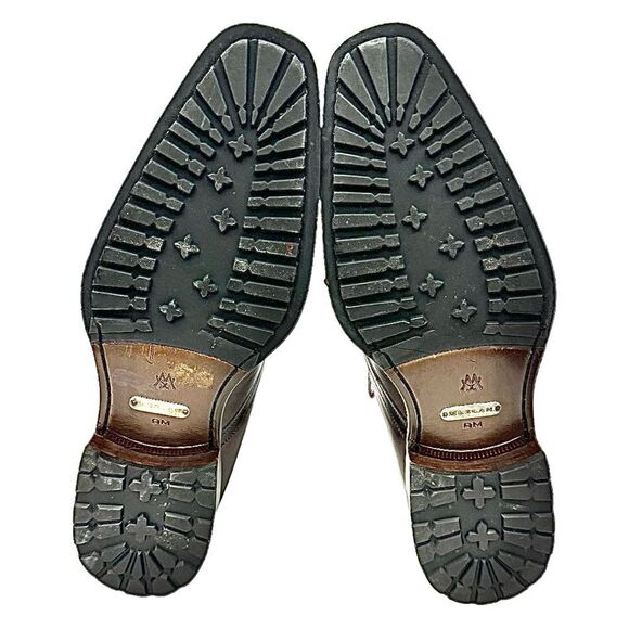 Mezlan Testa II Men’s 9 M Brown Italian Calfskin Leather Chukka Boots Pre-Owned - Picture 6 of 14